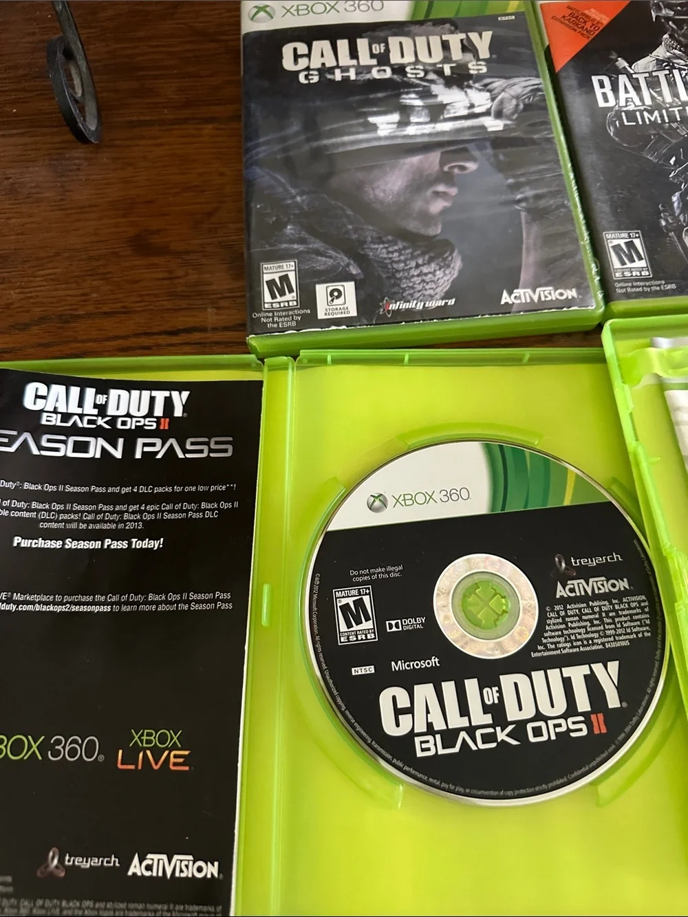 Xbox 360 Shooter Game Collection - Green Cases (Call of Duty, Battlefield)